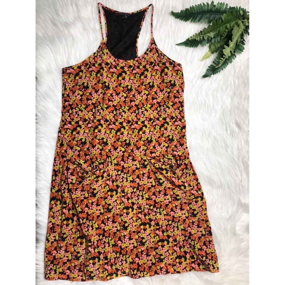 Theory Silk Floral Pocket Shift Dress Size 2